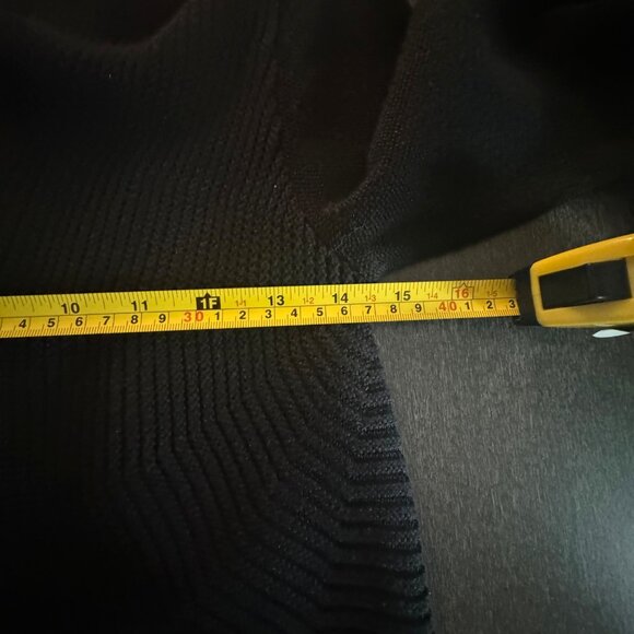 Chico's Black Open Front Cardigan Sweater Women's Cotton/Rayon Blend, Size 0 - Picture 7 of 7